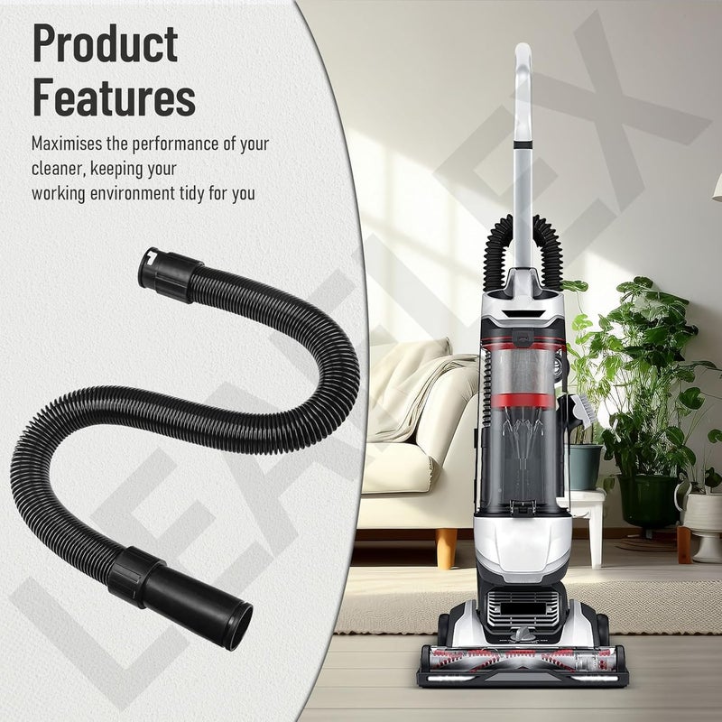 LEAFLEX مجموعة خرطوم مكنسة كهربائية عمودية بدون كيس متوافقة مع موديلات هوفر UH70200 UH70210 UH70140 UH70240، بديل 303239003 - Image 4